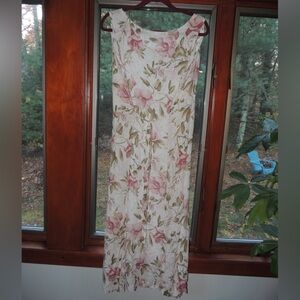 Blue Skies of Florida Vintage Floral Maxi Dress